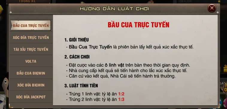 Bầu Cua Live Tại VaoBet Trò Chơi Dân Gian Đẳng Cấp Nhất Cho Mọi Người