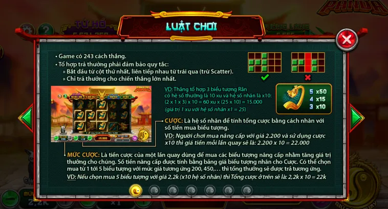 Chinh Phục Slot Game Kungfu Panda tại VaoBet Với Những Pha Quay Hũ Đỉnh Cao