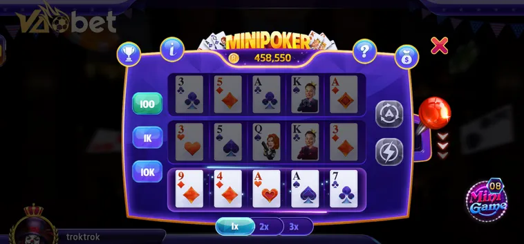 Chinh Phục Siêu Phẩm Table Game Mini Poker Tại VaoBet Với Giải Thưởng Khủng