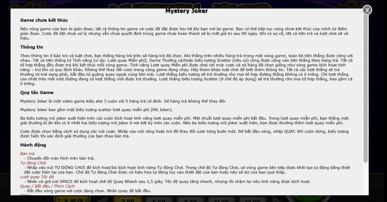 Chinh Phục Siêu Phẩm Game Nhanh Mystery Joker Tại VaoBet Với Giải Thưởng Khủng