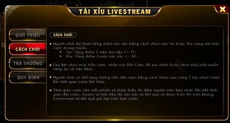 Trải Nghiệm Đỉnh Cao Tài Xỉu Live tại VaoBet Với Những Ván Cược Kịch Tính Nhất
