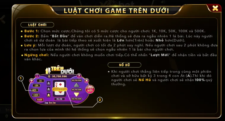 Trải Nghiệm Đỉnh Cao Game Nhanh Trên Dưới Tại VaoBet Với Tỷ Lệ Thắng Khủng