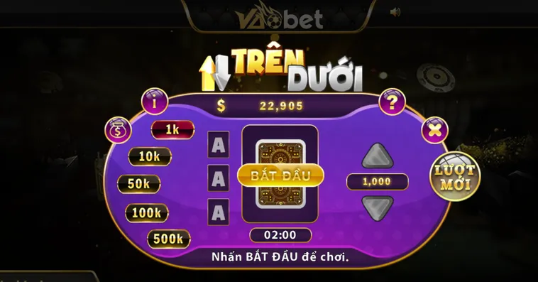 Trải Nghiệm Đỉnh Cao Game Nhanh Trên Dưới Tại VaoBet Với Tỷ Lệ Thắng Khủng